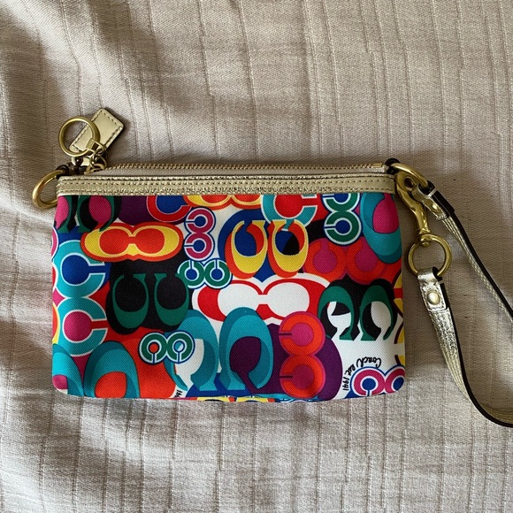 Coach Poppy Glam Wristlet bag - Picture 5 of 9